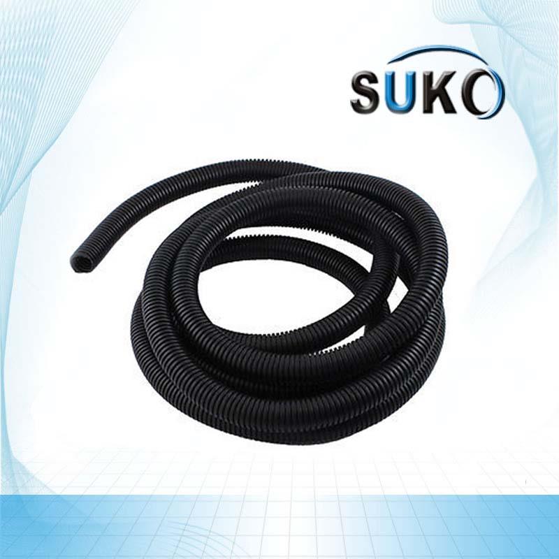 Factory Supply Uhmwpe Extrusion - 1/2 Inch PTFE Convoluted Tubing/Hose Black – SuKo